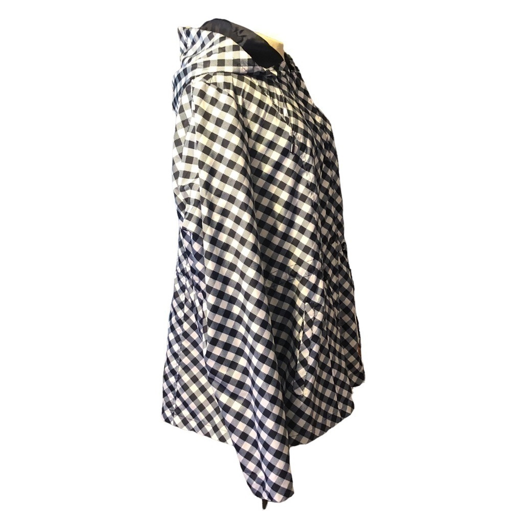 Kim Rogers Navy/White Check Anorak Jacket Sz XL - Picture 3 of 9